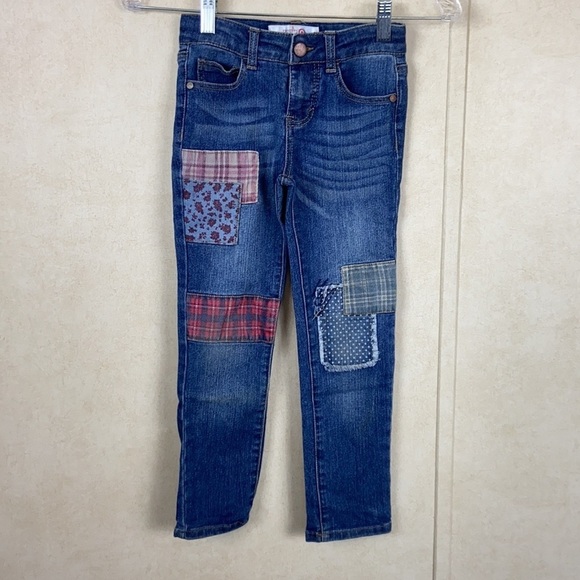 Annie by Renee Kalfus Target Appliqué Patched Jeans Sz 6 - Picture 1 of 6